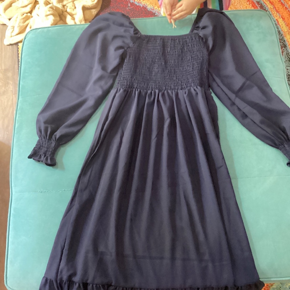 Elegant Navy Kids Dress